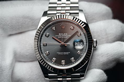 rhodium vs silver dial rolex|rolex diamond dial 2022.